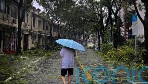 Typhoon knocks out power to some homes in Shanghai