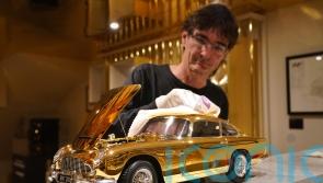 24-carat gold models of James Bond’s Aston Martin to go on sale for £25,000 each