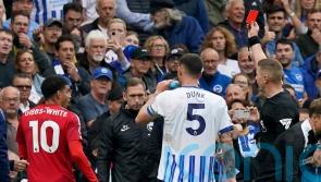 Forest unhappy with Morgan Gibbs-White dismissal in dramatic Brighton draw