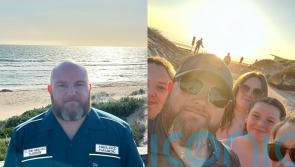 Scottish paramedic leaves NHS for Australia to earn thousands more and play bagpipes on the beach outside four-bed home