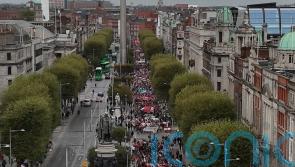 Protesters in Dublin mark one year of Israel-Hamas conflict
