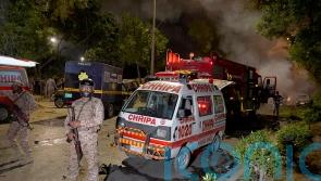 Two dead and eight injured in massive blast outside Karachi Airport in Pakistan