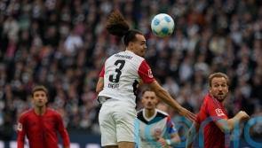 Harry Kane substituted after sustaining knock in Bayern’s 3-3 draw at Frankfurt