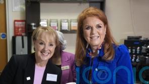 Duchess of York shares cancer experiences as she joins Corrie star for visit