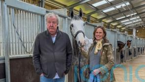 Jeremy Clarkson runner The Hawkstonian nearing racecourse bow