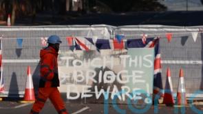 Police remove sinister sign that warned against dismantling Boyne Bridge