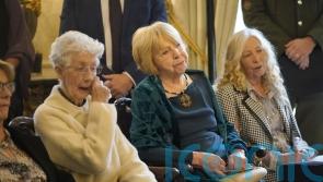 Higgins hails ‘tenacity’ of Stardust families at Aras reception