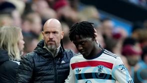 Manchester United midfielder Kobbie Mainoo out for ‘a few weeks’ with injury