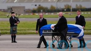 Plane carrying body of former first minister Alex Salmond lands in Aberdeen