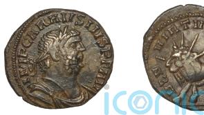 Rare Roman coin discovered in field expected to fetch up to £8,000 at auction