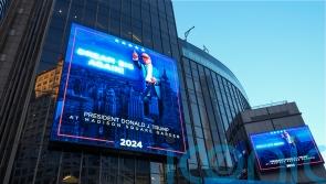 Trump veers away from swing states for hometown rally at Madison Square Garden