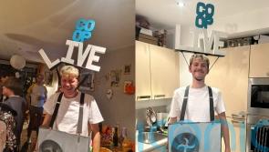 Actor dresses up as Co-op Live arena fallen air conditioning unit for Halloween