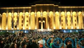 Tens of thousands rally in Georgia to denounce parliamentary election