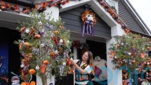 Nightmare Before Christmas and a pirate ship: Families decorate Halloween homes