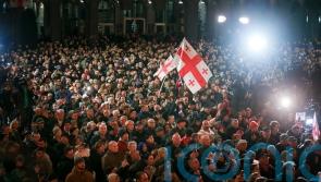Thousands rally again in Georgia to protest against election result