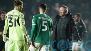 Wayne Rooney was only interested in a win after Plymouth beat Portsmouth