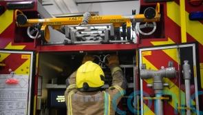 Ten taken to hospital after flat fire