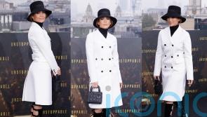 JLo channels Princess Diana in Dior at London premiere of Unstoppable