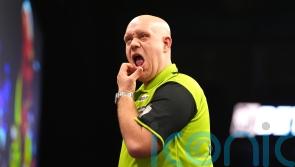 Michael van Gerwen out of Grand Slam as Luke Littler almost hits nine-darter