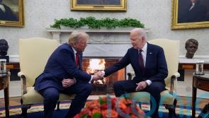 Trump returns to Washington in triumph and meets Biden at White House