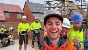 Bricklayers turned TikTok stars who mime songs using building materials as instruments now cannot escape banter at work