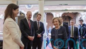 Hillary Clinton praises Belfast as a city ‘quickly reinventing itself’