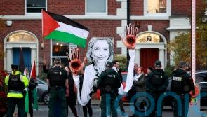 Four arrested after protests during Clinton visit to Queen’s University
