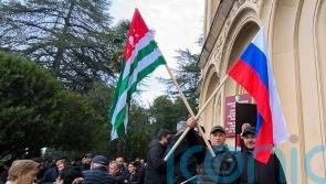 Police and protesters clash in Georgia’s separatist Abkhazia region