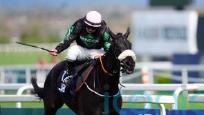 Strong Leader warming up for Long Distance return with Newbury spin