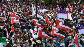 Crowds throng New Zealand’s Parliament grounds in support of Maori rights