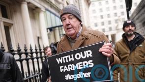 Jeremy Clarkson &lsquo;defies doctors&rsquo; orders&rsquo; to join thousands of protesting farmers