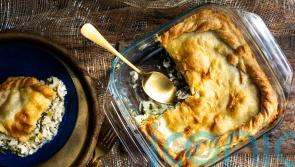 Leftover turkey and watercress pie recipe