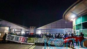 Pro-Palestinian demonstrators blockade factory