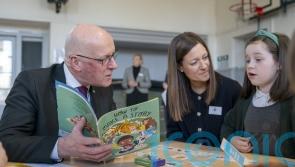 John Swinney marks Book Week Scotland with school pupils