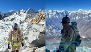 ‘Climbing mountains helps me decompress after fighting fires – now I want to be the first to summit Everest in uniform’