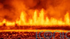 Icelandic volcano erupts for the seventh time in a year