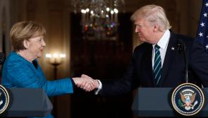 German ex-leader Merkel says she felt sorrow at Trump’s comeback
