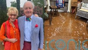 TV personality Christine Hamilton’s kitchen submerged by Storm Bert floods