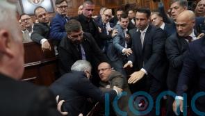 Scuffle in Serbian parliament amid accusations over fatal station roof collapse