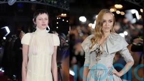 Emma Corrin sports risqué evening gown while Lily-Rose Depp goes Gothic at Nosferatu premiere