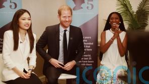 Relaxed-looking Harry praises Diana Award winners ‘for giving him hope’