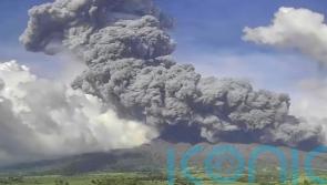 Philippine volcano eruption sends villagers fleeing for safety