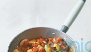 Beans and peppers with harissa recipe