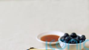 Griddled bananas with blueberries recipe