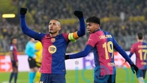 Barcelona second in Champions League after thrilling win at Borussia Dortmund