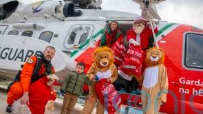 Rudolf retired? Santa uses helicopter to deliver hundreds of toys to hospital