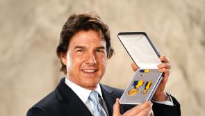 Hollywood actor Tom Cruise honoured by US navy for his role in Top Gun