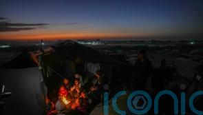 Displaced Palestinians enduring winter with little protection from cold