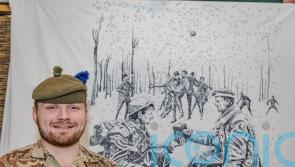 Soldiers keep wartime tradition alive with festive blanket competition