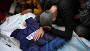 Israeli strike kills five Palestinian journalists in Gaza Strip